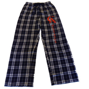 Black-plaid flannel pajama pants for men and women