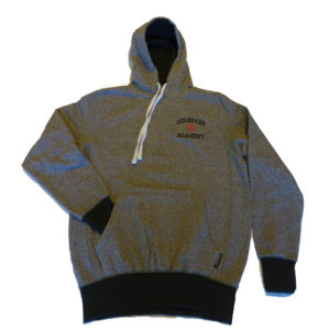 This unisex hoody is features a front pouch pocket, drawstring hood, and contrasting (black) hood lining, cuffs, and waistband. Soft fleece lining. 60% Polyester, 40% Cotton Blend.