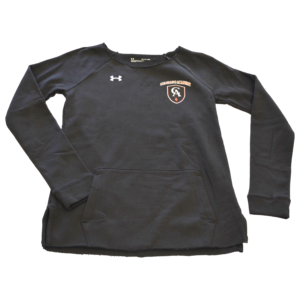 Soft, mid-weight cotton-blend fleece. Fast wicking. Front kangaroo pocket. Unfinished hem with side split. Raglan sleeves. Embroidered CA logo. 80% Cotton, 20% Polyester. Also available in Red.