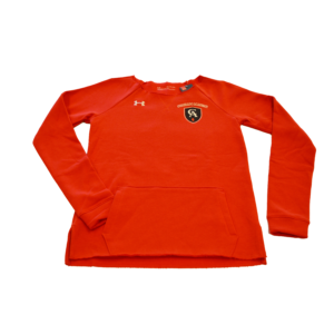 Under Armour's soft, mid-weight cotton-blend fleece. Fast wicking. Front kangaroo pocket. Unfinished hem with side split. Raglan sleeves. Embroidered CA logo. 80% Cotton, 20% Polyester.
