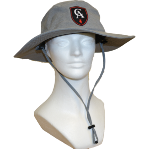 CA Bucket Hat with Drawstring - Gray